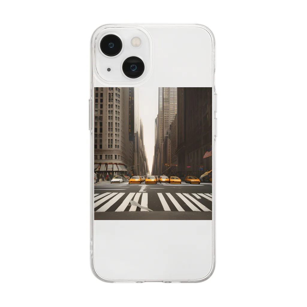 POPstore-japanのNEWYORKLOVE Soft Clear Smartphone Case