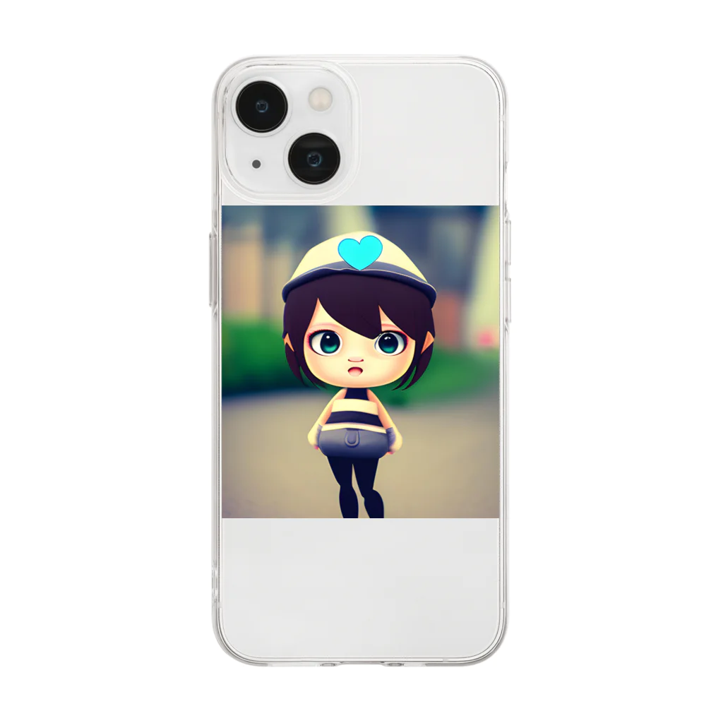 InoMasaの散歩ガール　 Soft Clear Smartphone Case