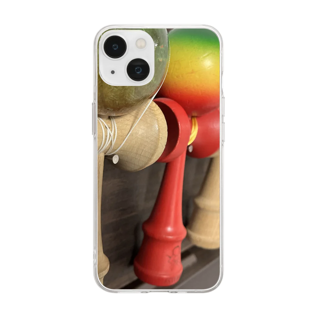 KJ12のFull of Kendama Soft Clear Smartphone Case