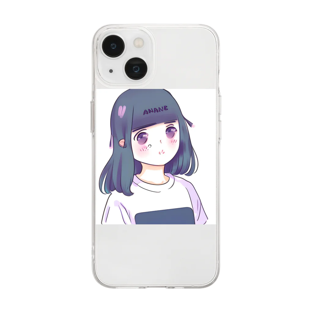 welcome_taroのかわいい女の子 Soft Clear Smartphone Case