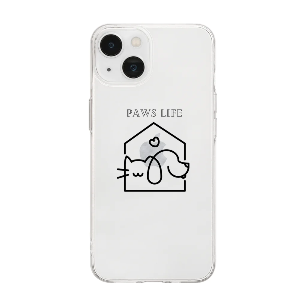 MUTEPOTENSHINのPAWS LIFE Soft Clear Smartphone Case