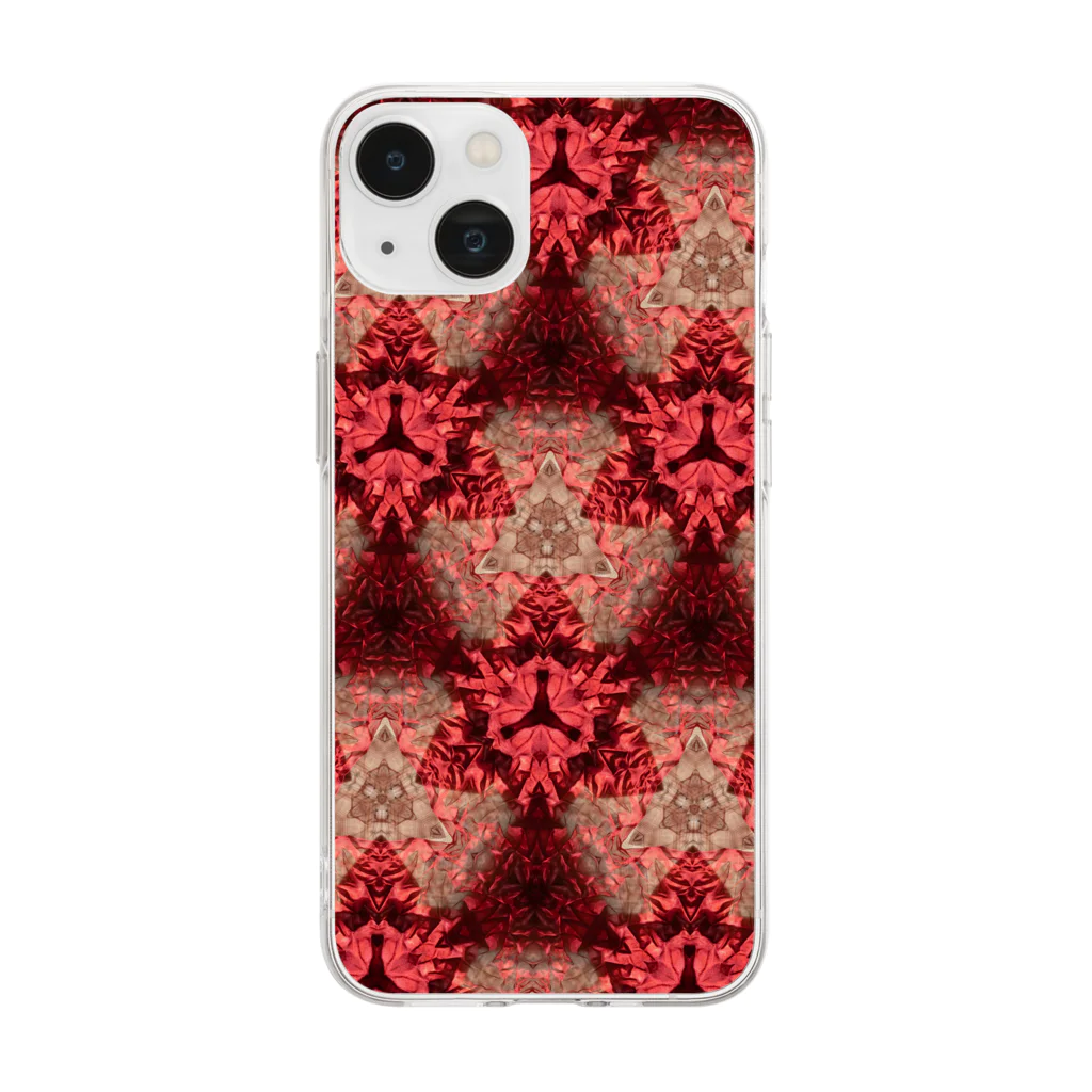 023の芯-△- Soft Clear Smartphone Case