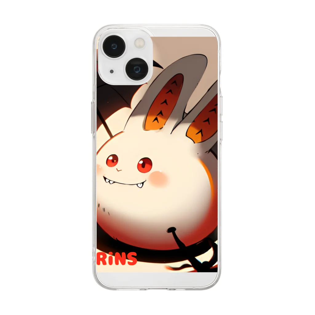 SASARiNS のSASARiNS アンビーくん ハロウィン Soft Clear Smartphone Case