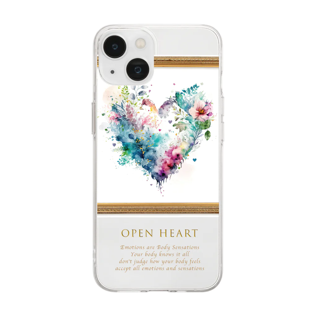 LuciaのOPEN HEART Soft Clear Smartphone Case