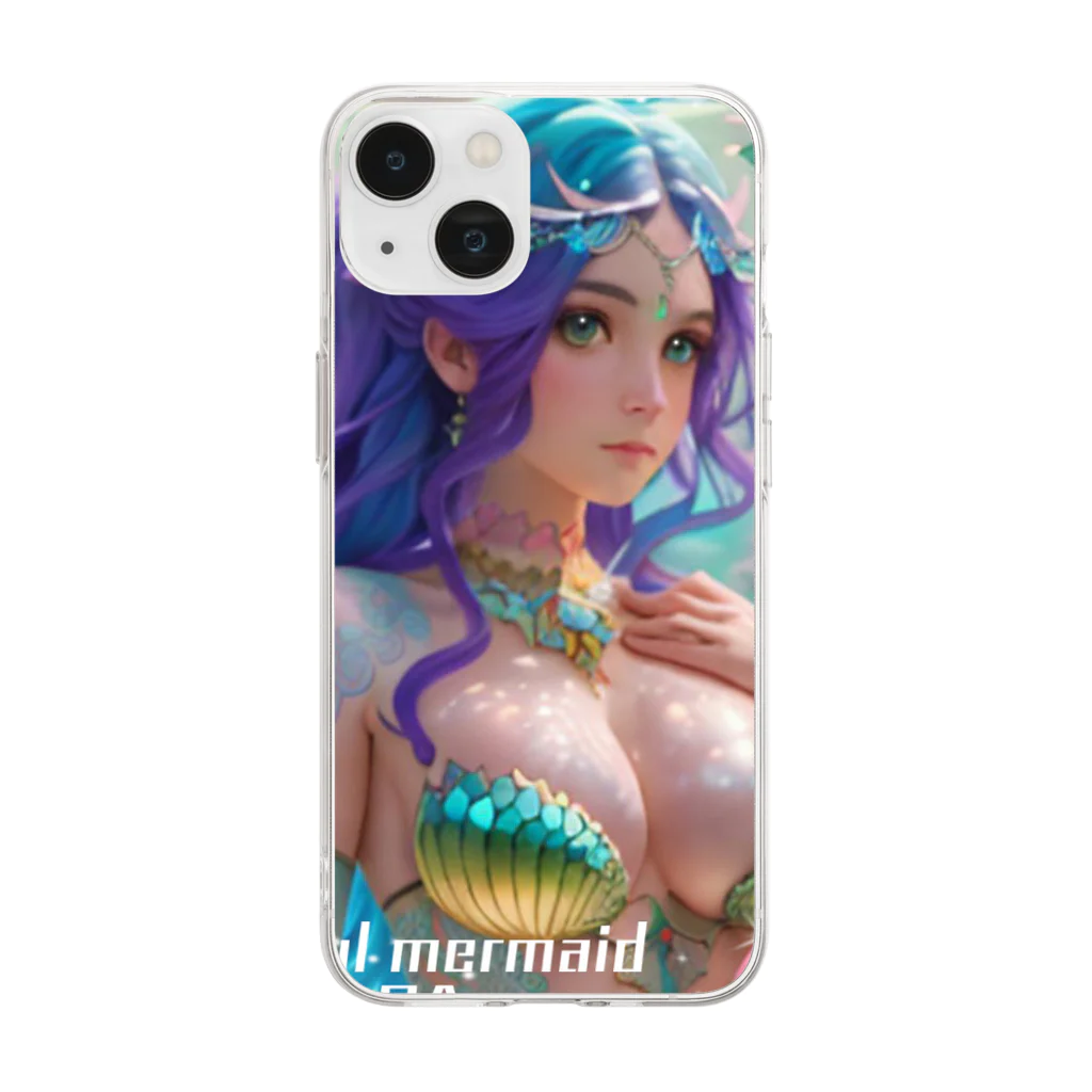 💖宇宙整体♪🌈♪こころからだチャンネル♪💖のbeautiful  mermaid  LARA Soft Clear Smartphone Case