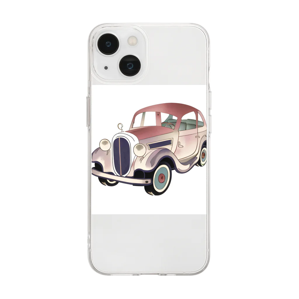 kizuna-11のお洒落な旧車グッズ Soft Clear Smartphone Case