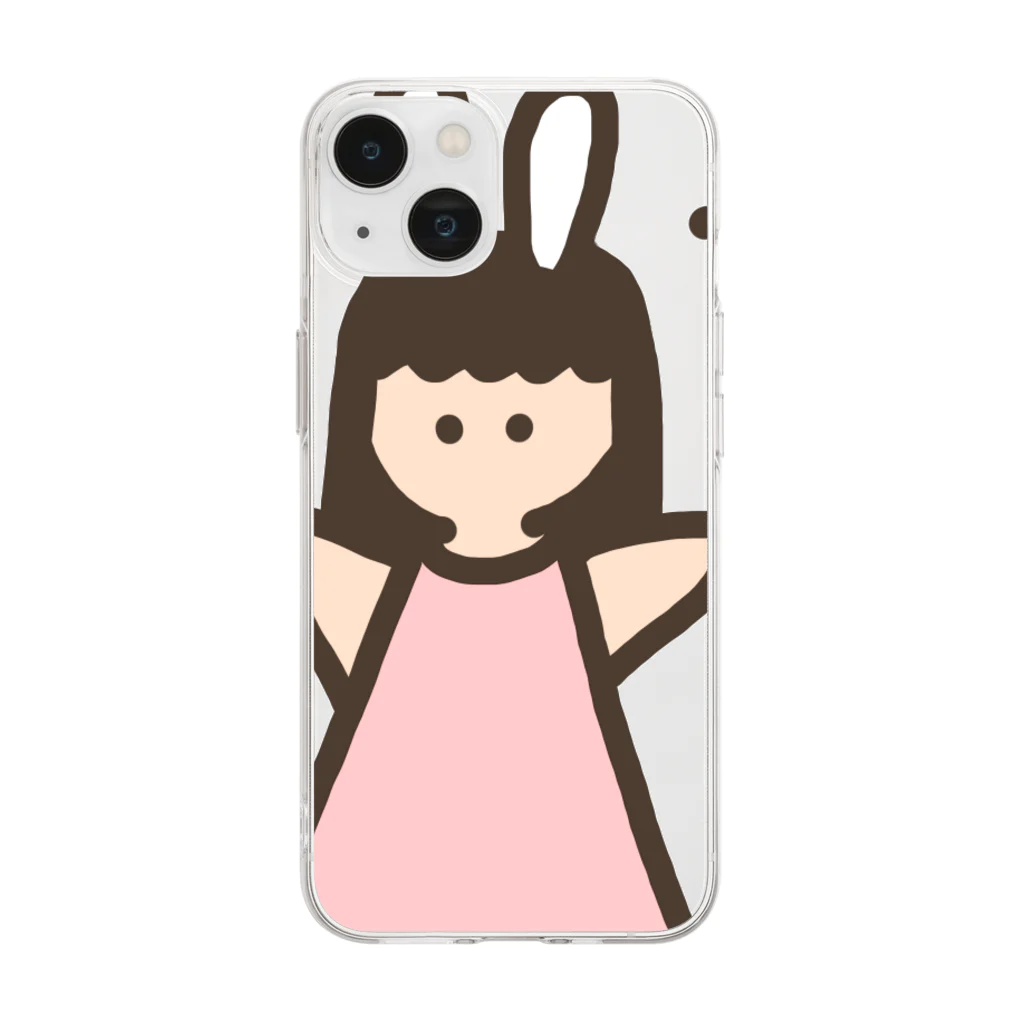 LIKA 線維筋痛症のぴーんちゃん Soft Clear Smartphone Case