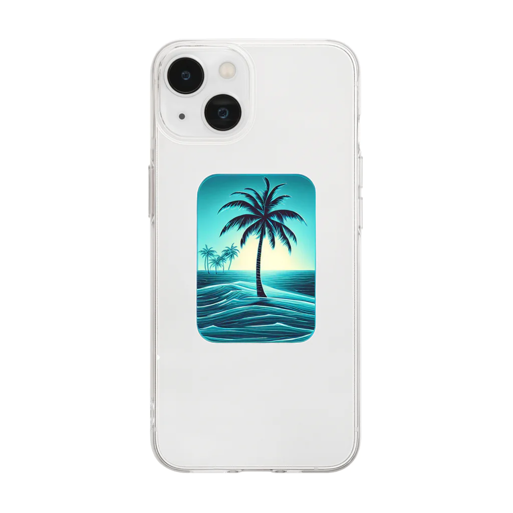 YSYSYSの水色の楽園 Soft Clear Smartphone Case