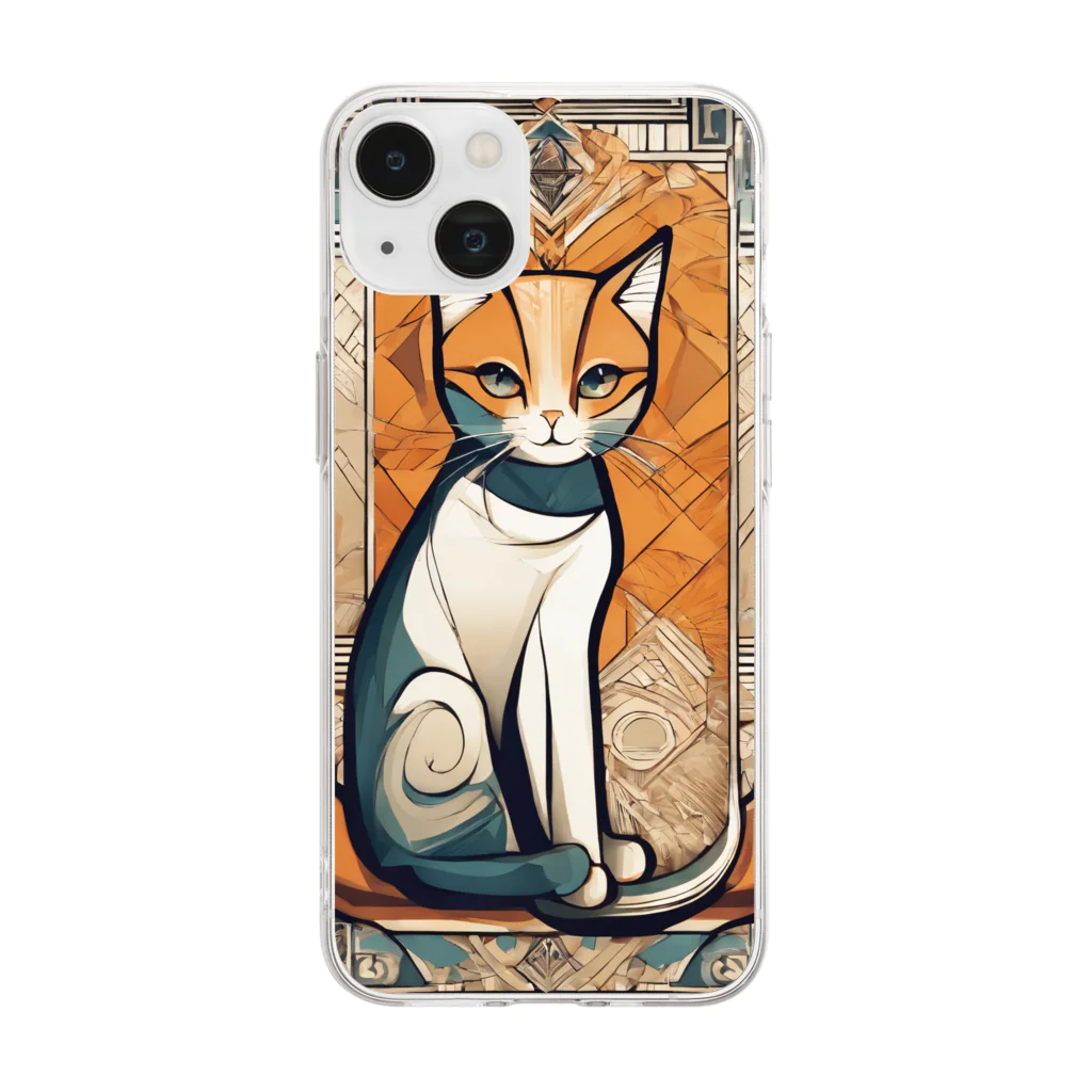 GRaceful CatのMysterious Soft Clear Smartphone Case