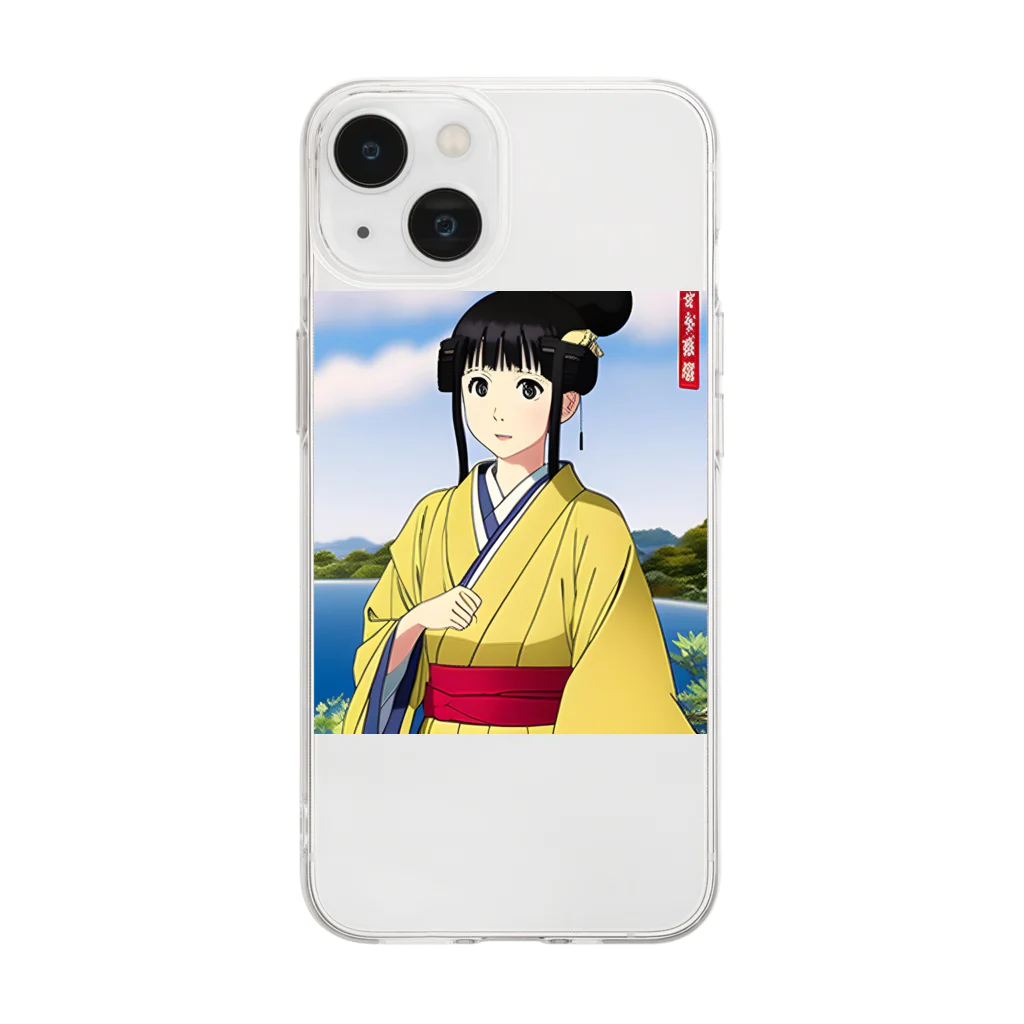 the blue seasonの美希（Miki） Soft Clear Smartphone Case