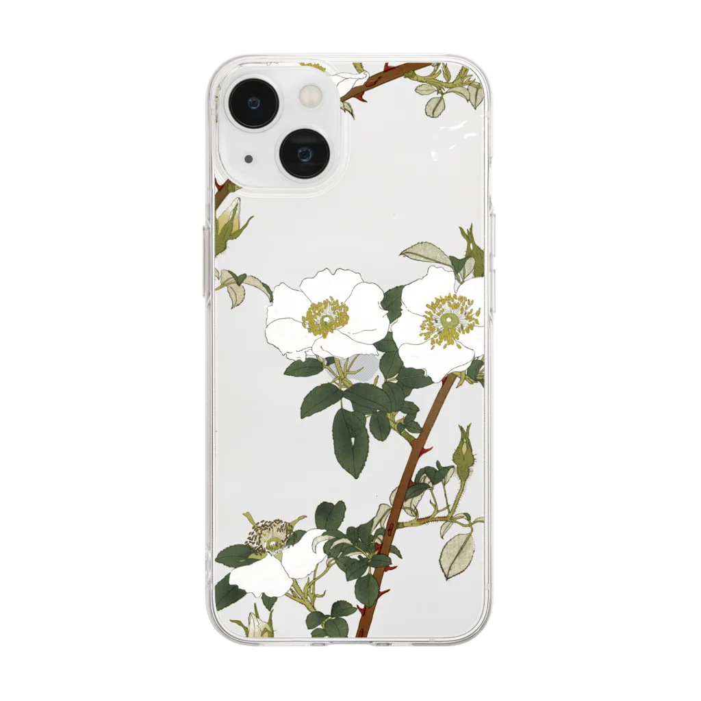 sachiko_goodsのなにはいばら Soft Clear Smartphone Case