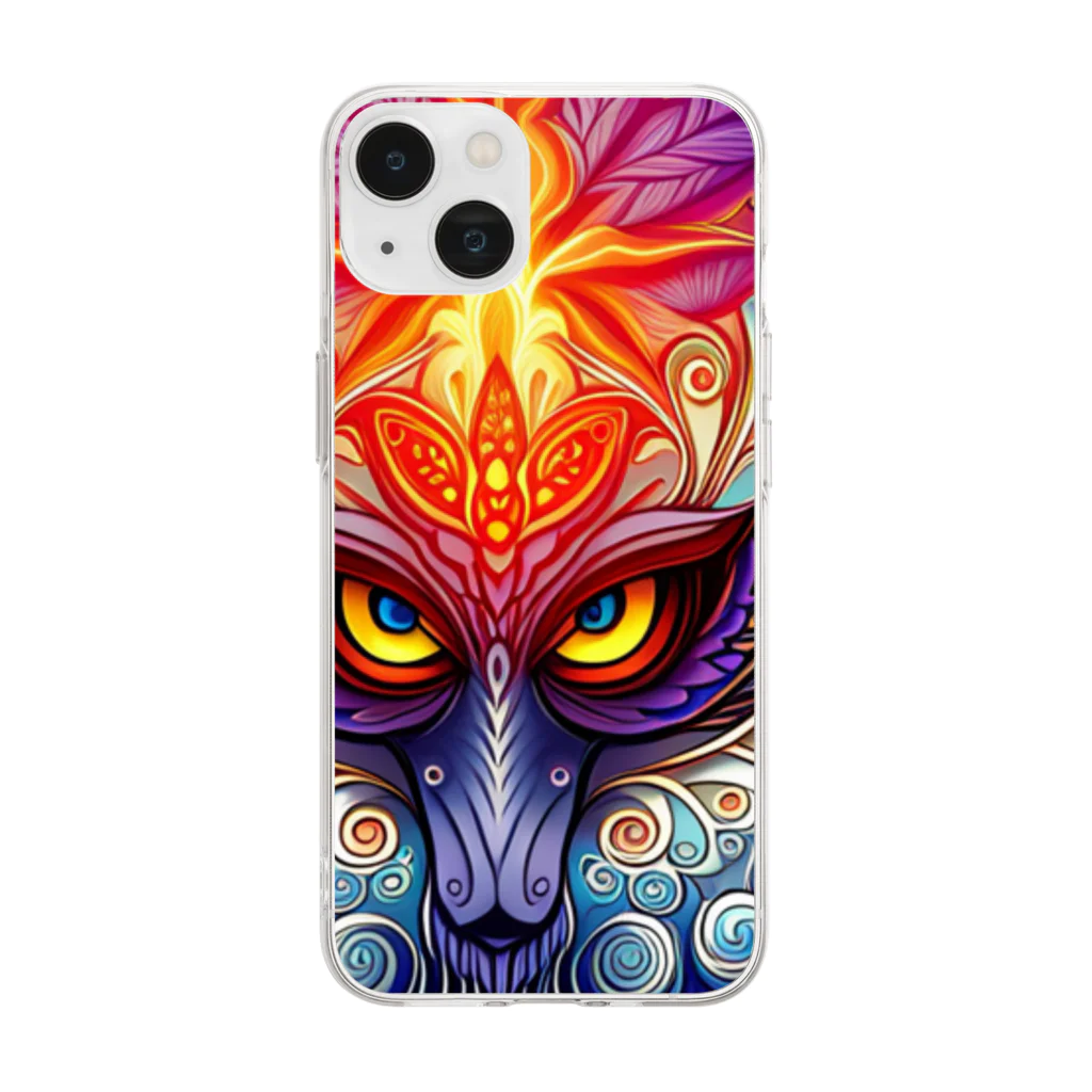 DazzleDashStoreのトト神 Soft Clear Smartphone Case