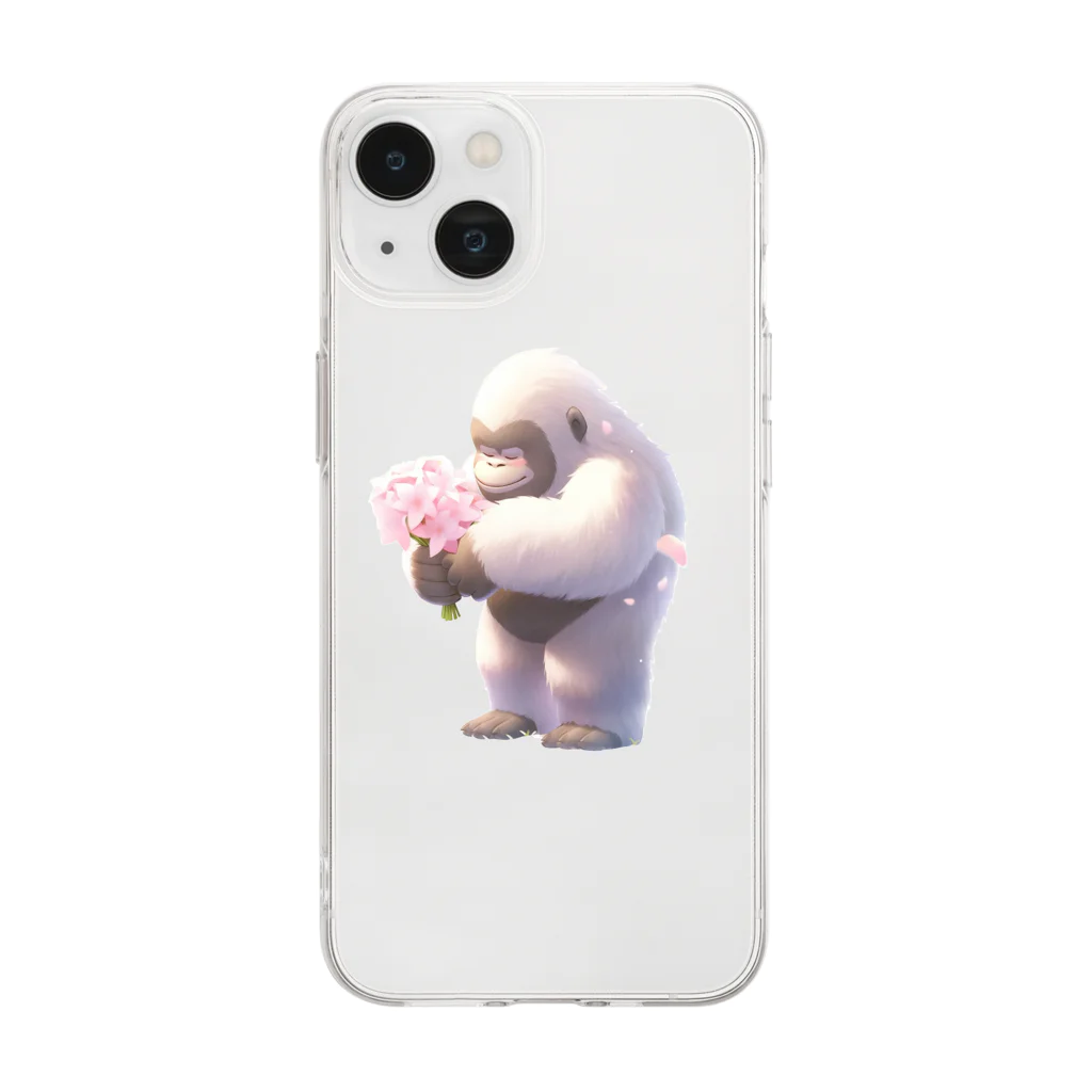 more_moreのデレゴリくん Soft Clear Smartphone Case