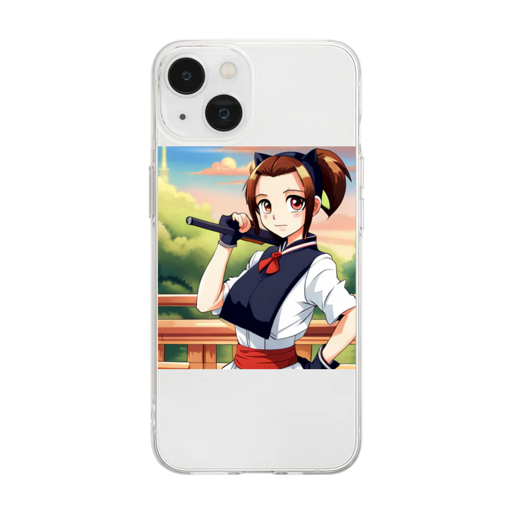 🎨デザイン宮殿🛍️の猫系美少女 Soft Clear Smartphone Case