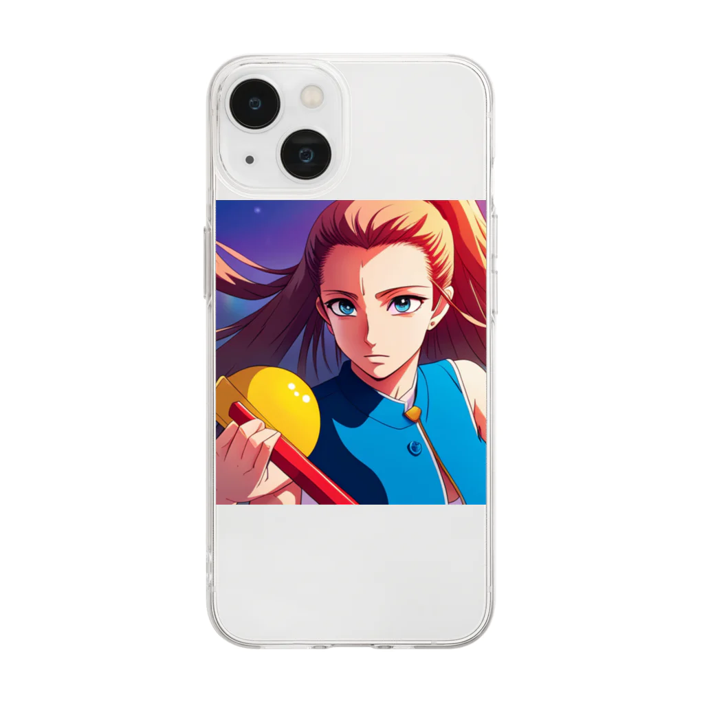 🎨デザイン宮殿🛍️の戦う乙女 Soft Clear Smartphone Case