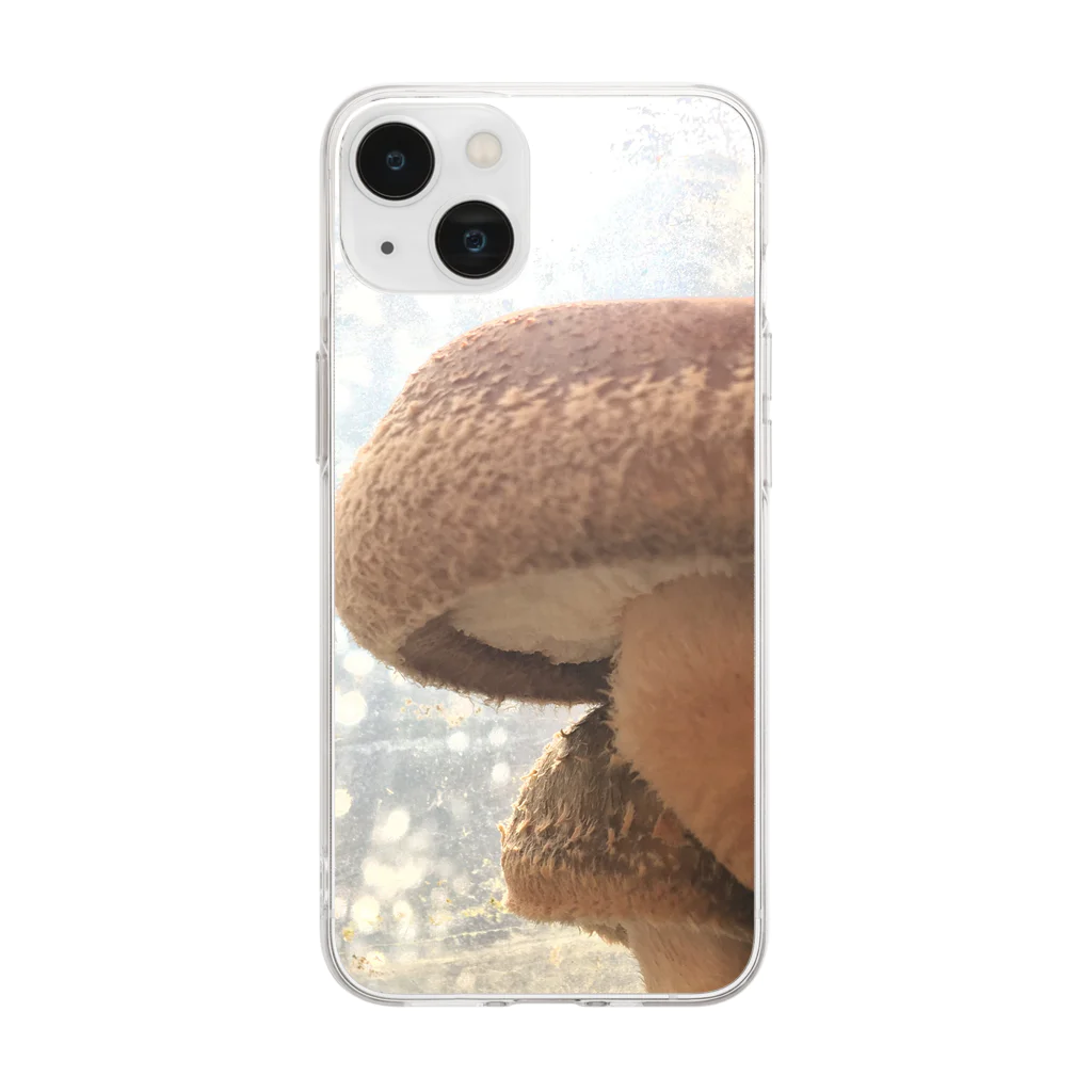 Me_Del_Fan_Gasのにくあつしいたけ Soft Clear Smartphone Case