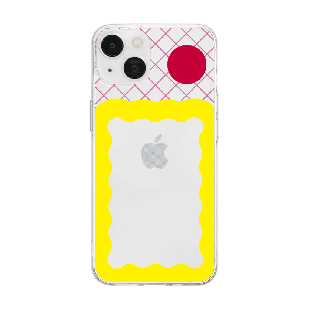 いとい ゆきのmado PINK Soft Clear Smartphone Case