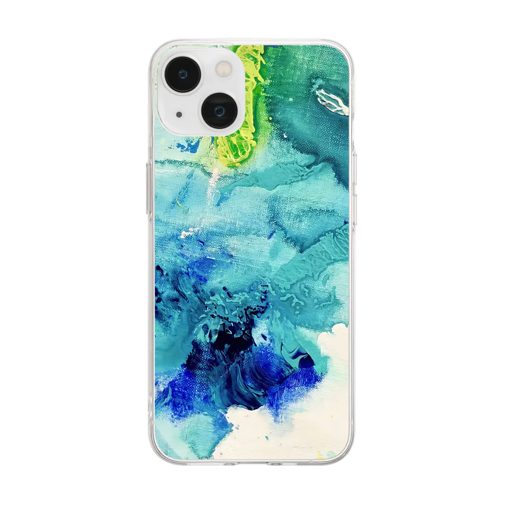 Yohbi shopのYohbi's Art  Soft Clear Smartphone Case