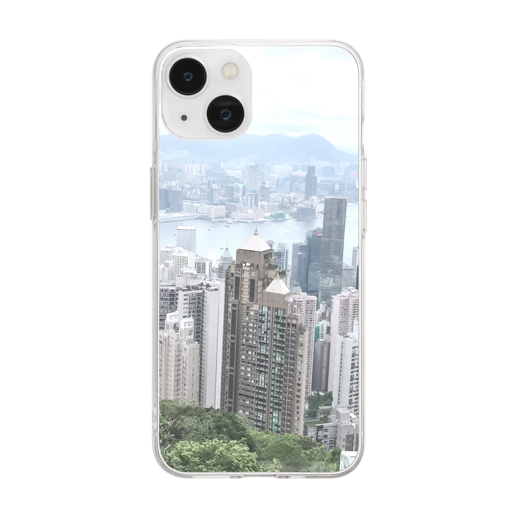 kyurakkoのAt  Victoria Peak Soft Clear Smartphone Case