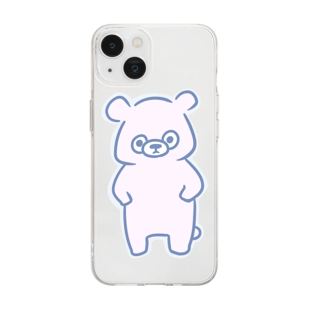 Rutaoの孤独のくまちゃん Soft Clear Smartphone Case