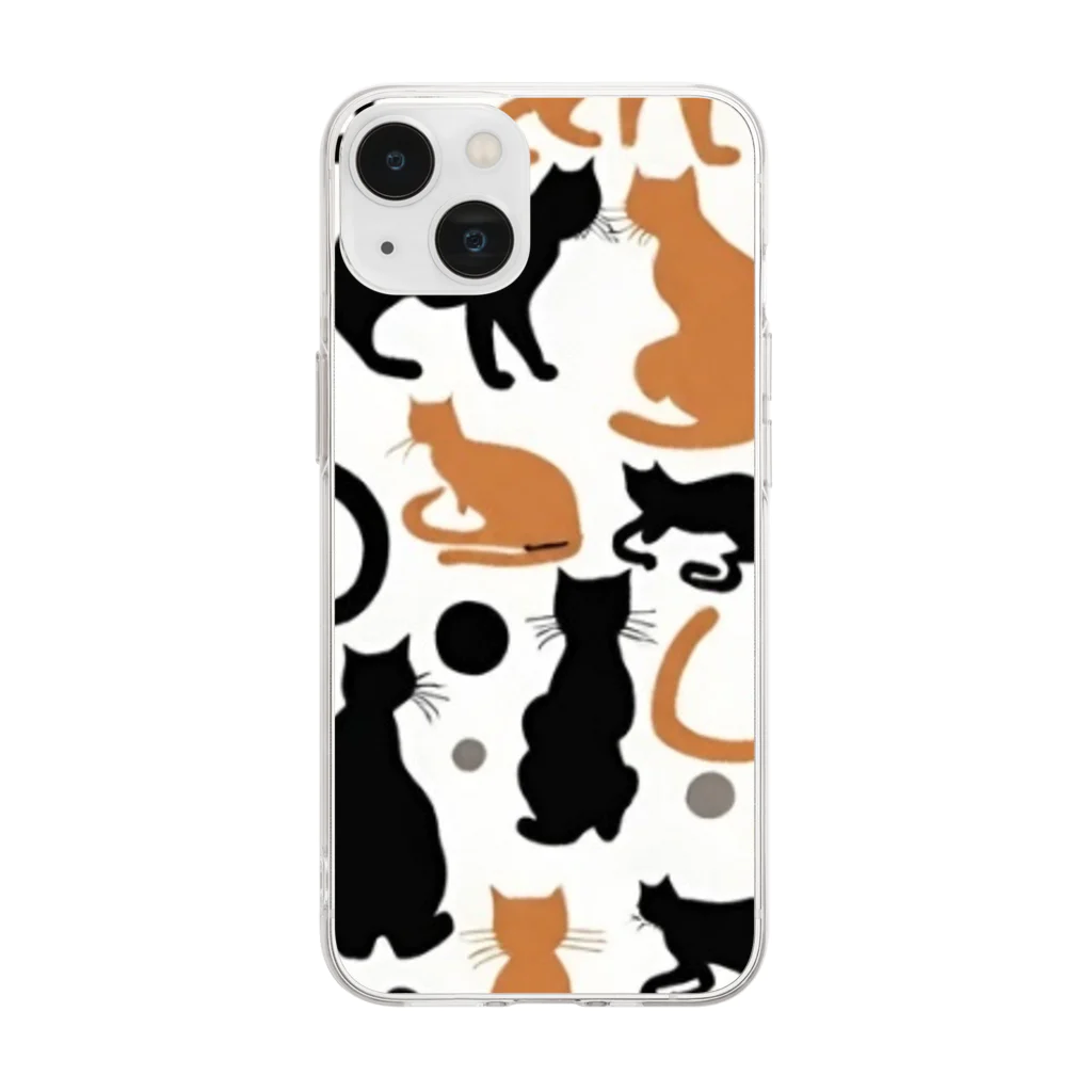 horoscope のねこねこねこ Soft Clear Smartphone Case