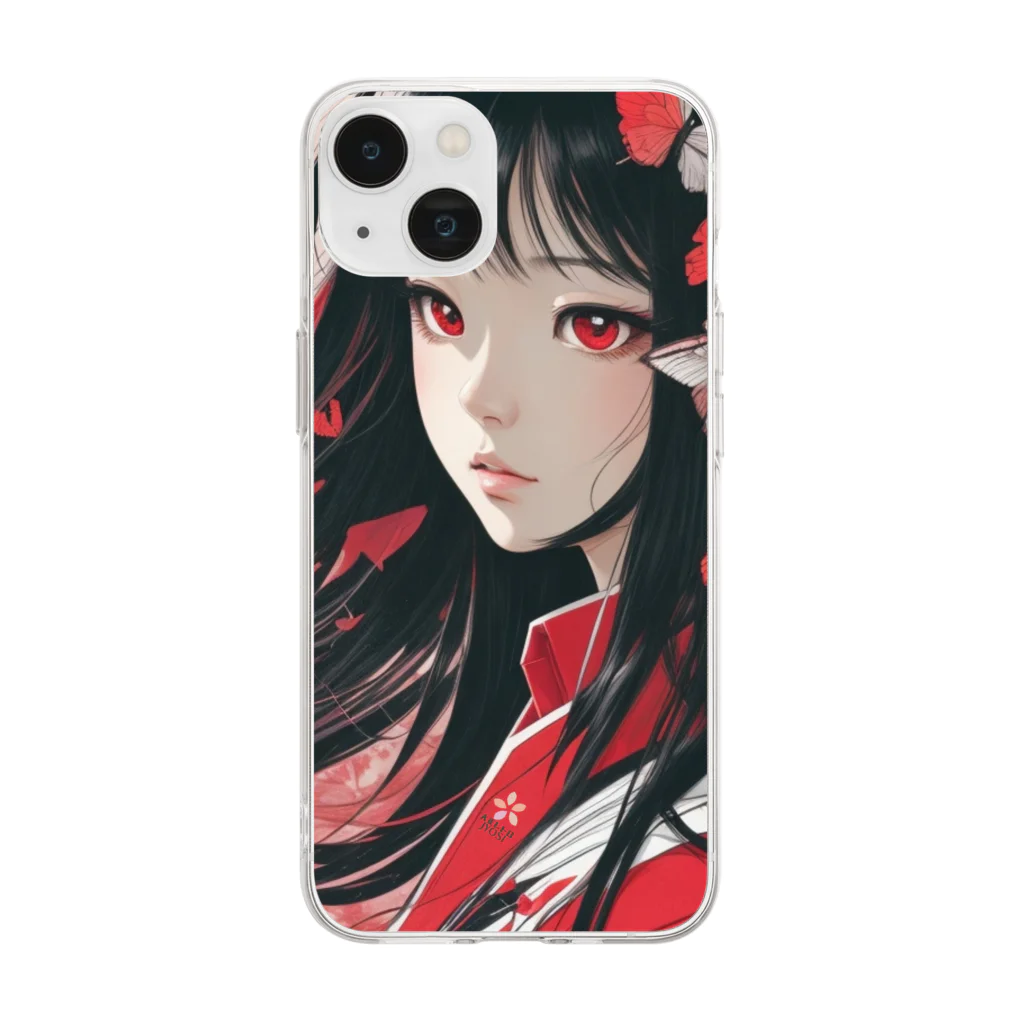 大正レトロJYOSIの大正レトロJYOSI　シュリ:syuri【ロゴ入り】 Soft Clear Smartphone Case