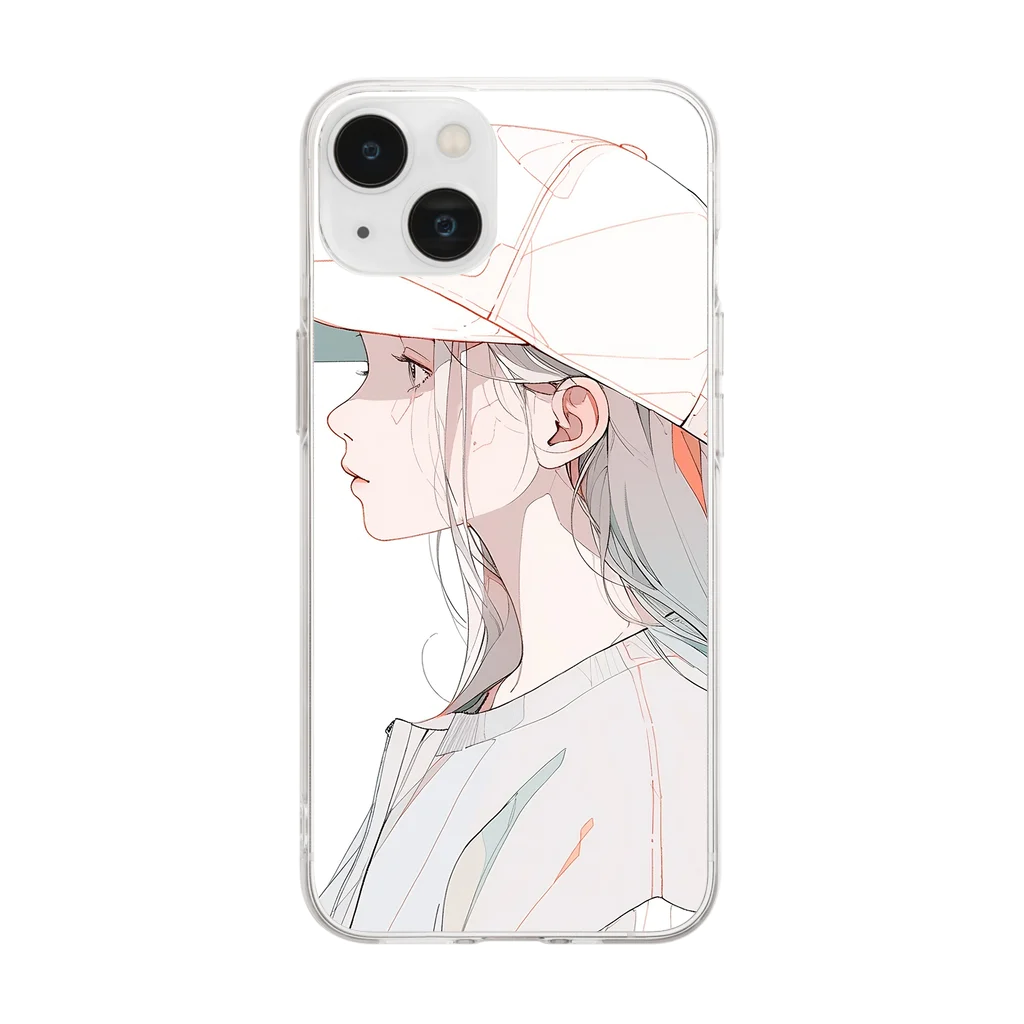 UrbanStyleOasisのメトロポリタンガール Soft Clear Smartphone Case