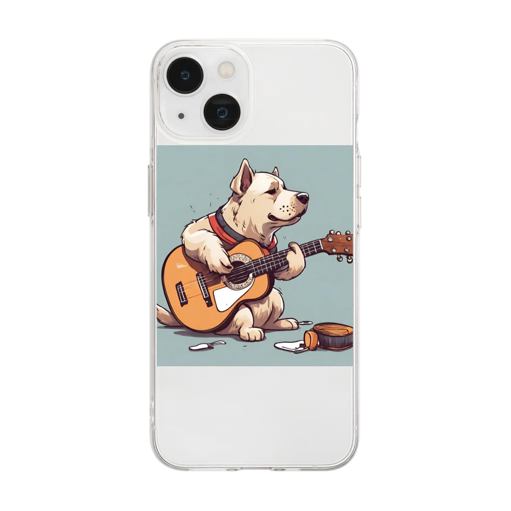 Sing Together のギタわん Soft Clear Smartphone Case