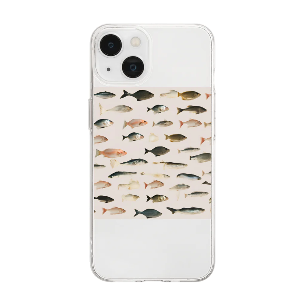 tomoyanntukyaの様フィッシュ Soft Clear Smartphone Case