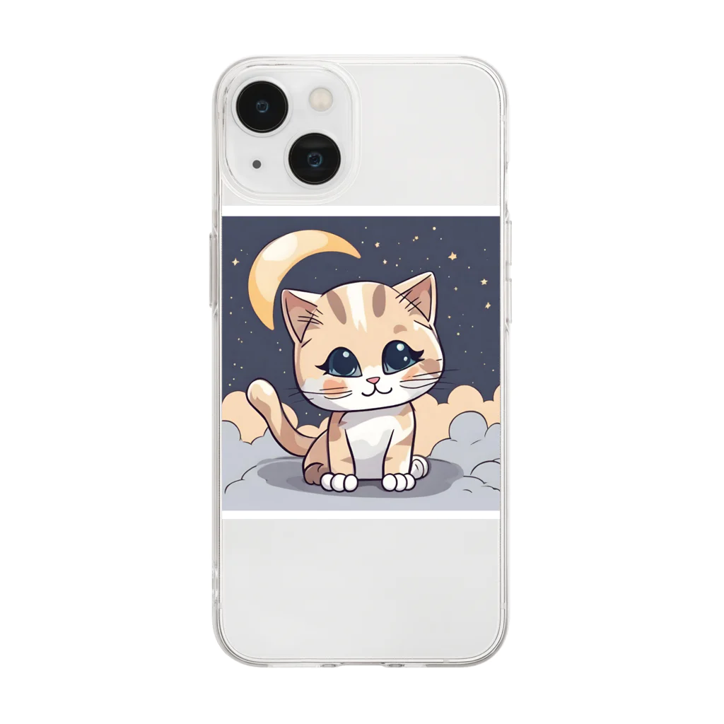 fuwafuwariのにゃらこ Soft Clear Smartphone Case