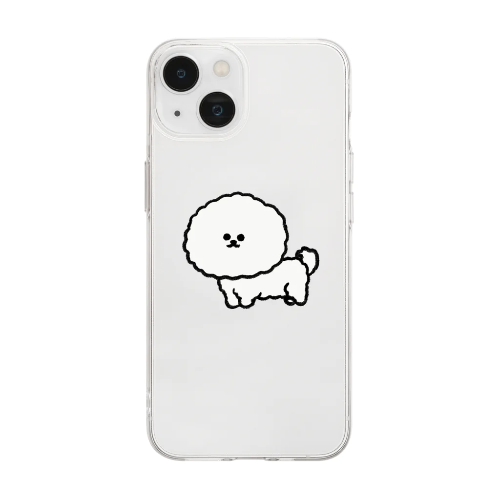 mm_mikuのビションちゃん Soft Clear Smartphone Case