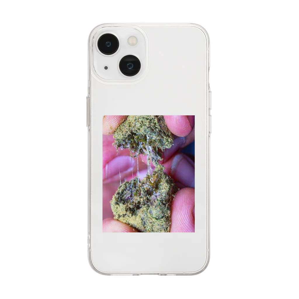 Ganja ShopのTHE KUSH Soft Clear Smartphone Case