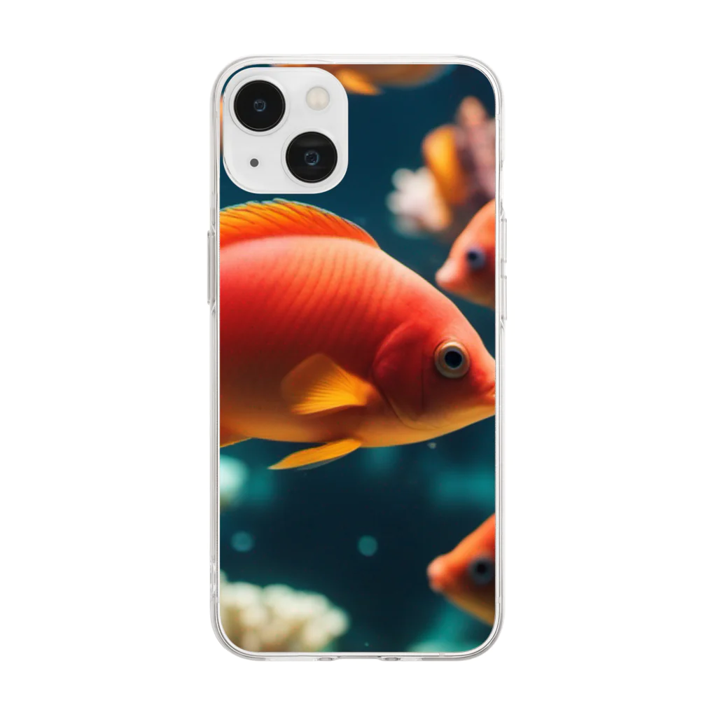 DapperMixの珊瑚の楽園、美魚群グッズ Soft Clear Smartphone Case