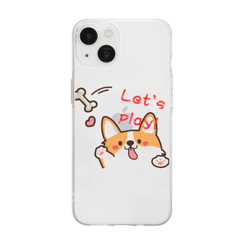 Xmasaの🐾 ふわふわワンダーランド：ゆるかわ犬グッズショップ 🐾  🌟 商品概要 🌟 Soft Clear Smartphone Case