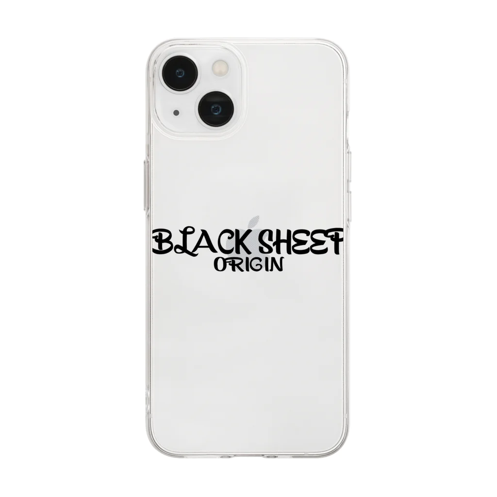 BLACK SHEEP ORIGIN SUZURI SHOPのBLACK SHEEP ORIGIN Soft Clear Smartphone Case