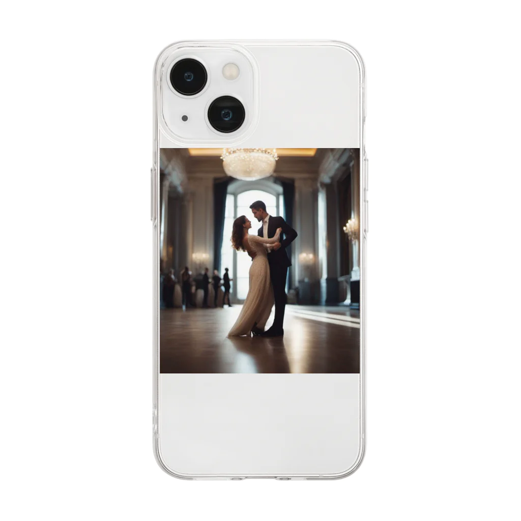 SocialDanceTeam-IKEYAのSocial Dance Soft Clear Smartphone Case