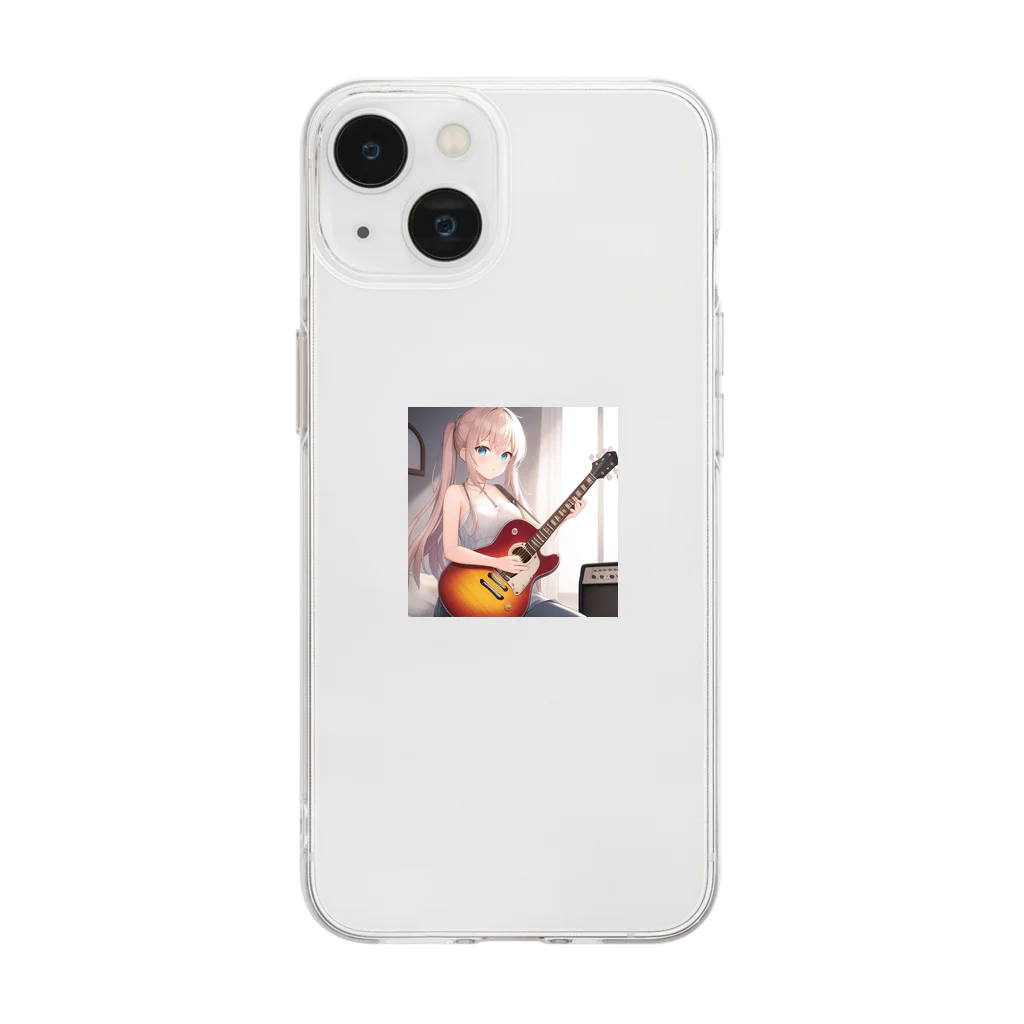 shop keiのギター娘 Soft Clear Smartphone Case