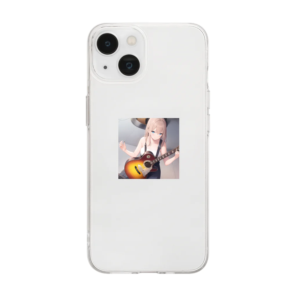 shop keiのギター娘 Soft Clear Smartphone Case