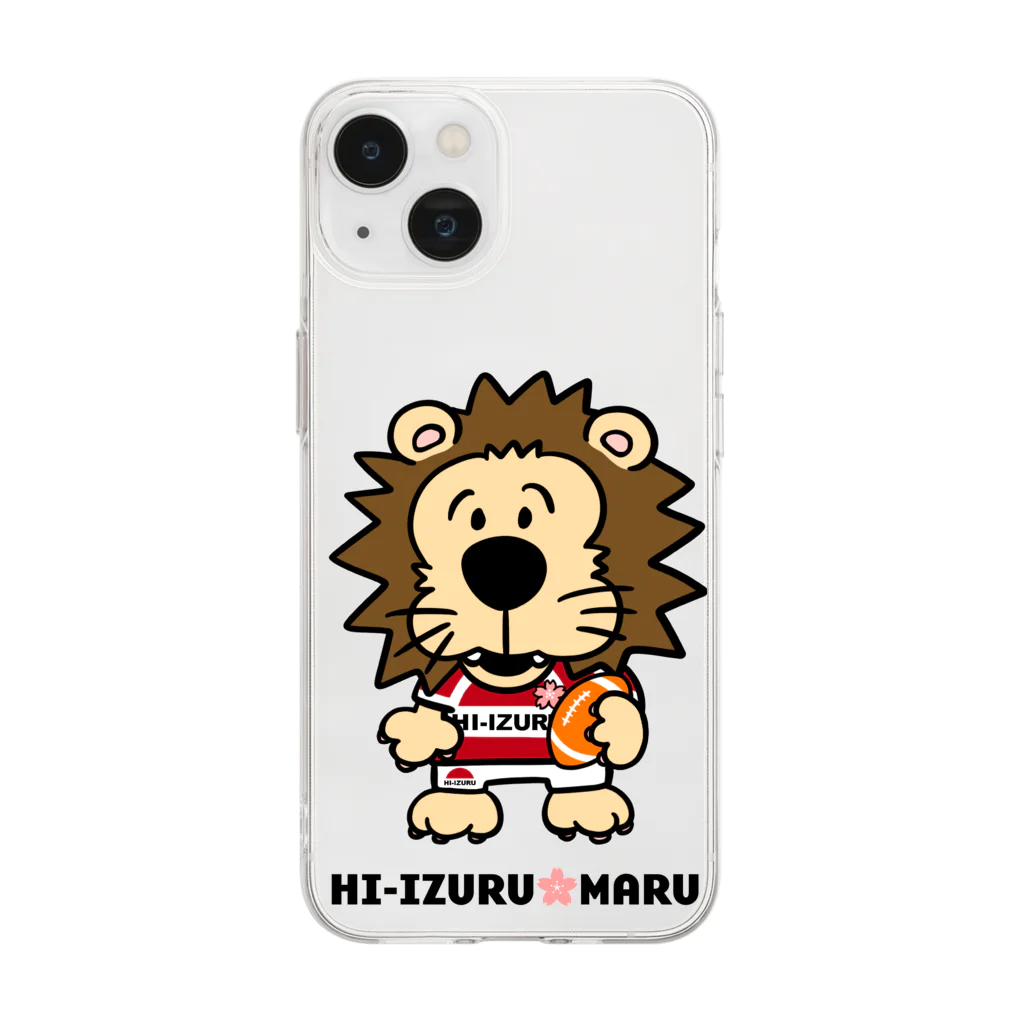 HI-IZURUのラグビー丸deスマホケース Soft Clear Smartphone Case