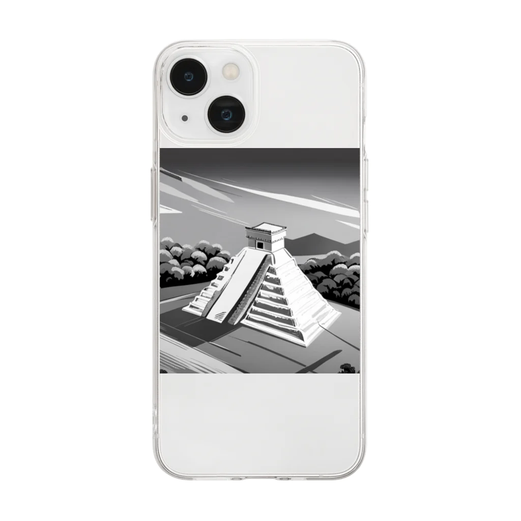 YoMiTの有名な観光スポットイメージ画像：チチェン・イッツァ（メキシコ） Soft Clear Smartphone Case