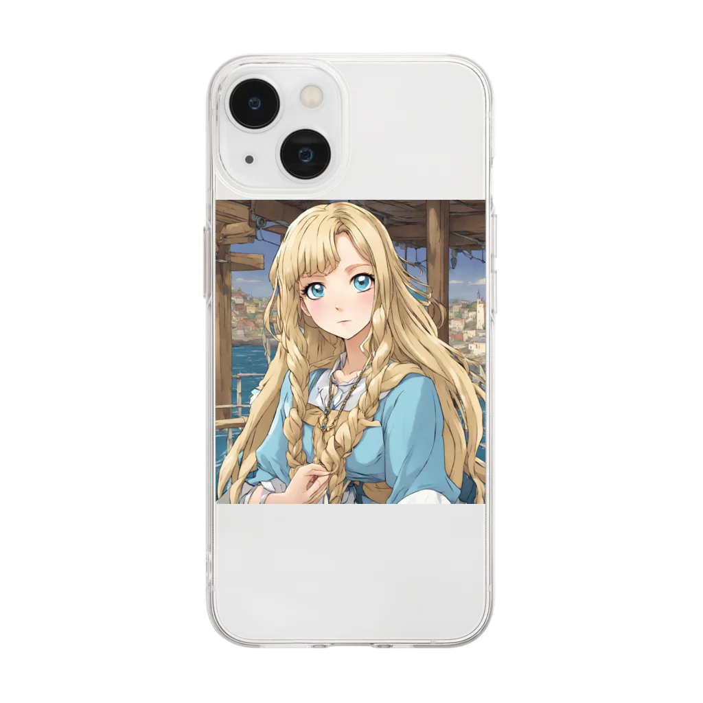 the blue seasonの西川 まりな Soft Clear Smartphone Case