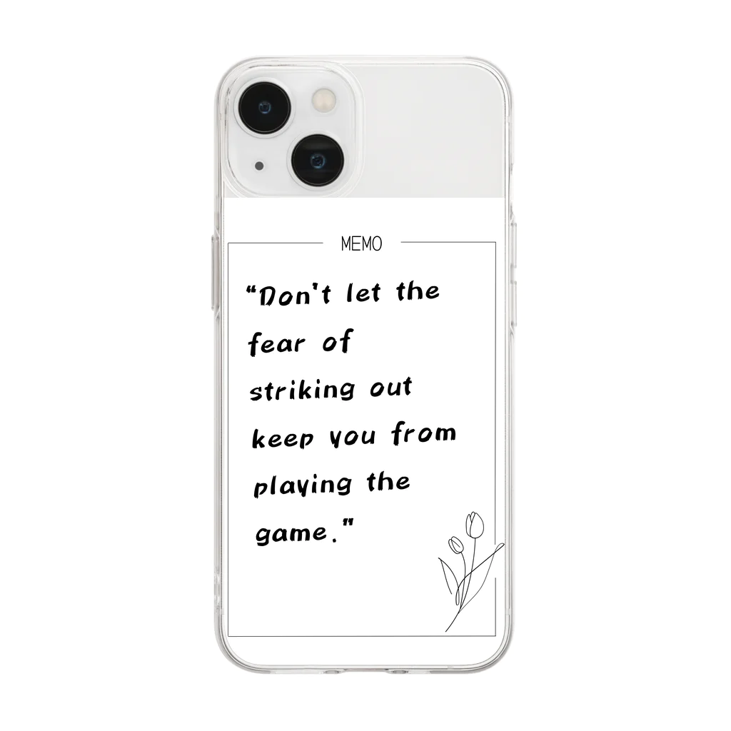 Live_Fullyのmotivation words Soft Clear Smartphone Case