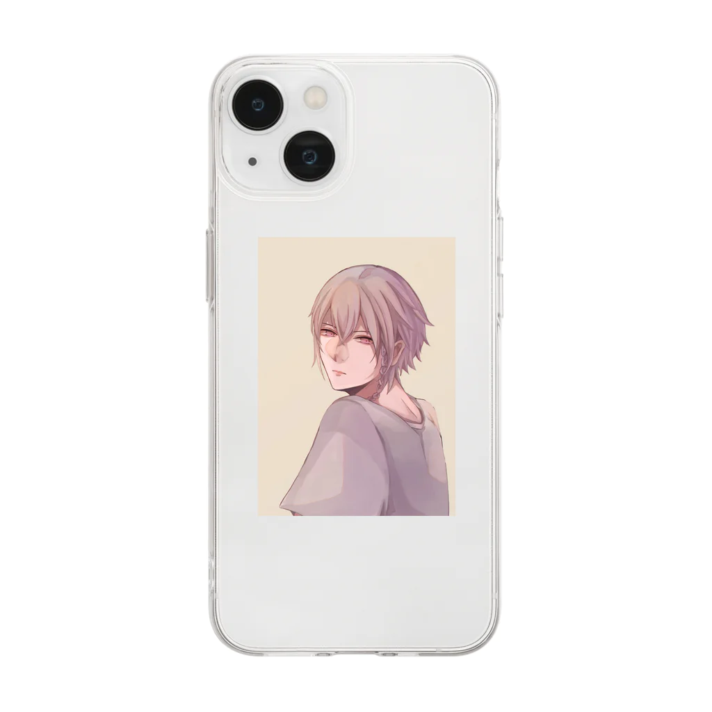 Estrellaのイケメンイラスト Soft Clear Smartphone Case