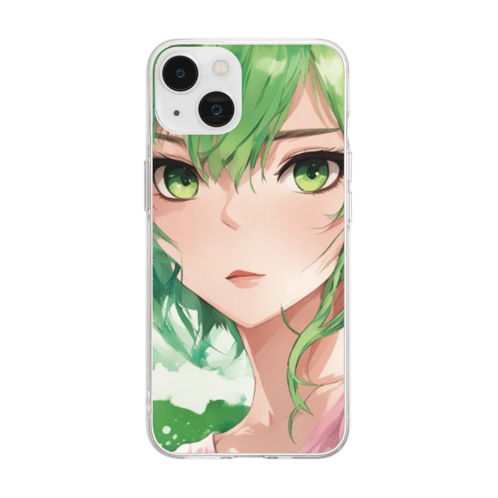 ビリケンズ～Billiken's～のgreen tea Soft Clear Smartphone Case