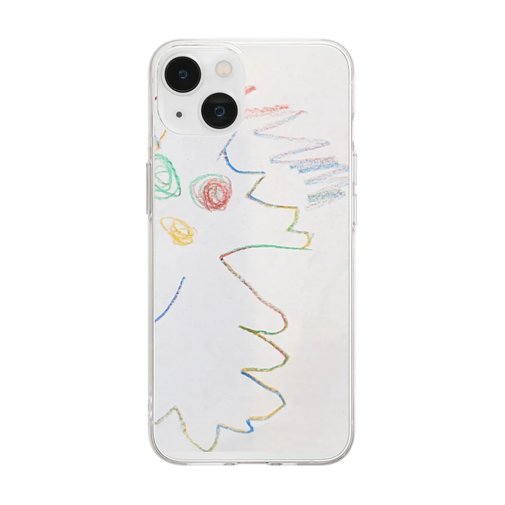 てづくりのみのむしくん Soft Clear Smartphone Case