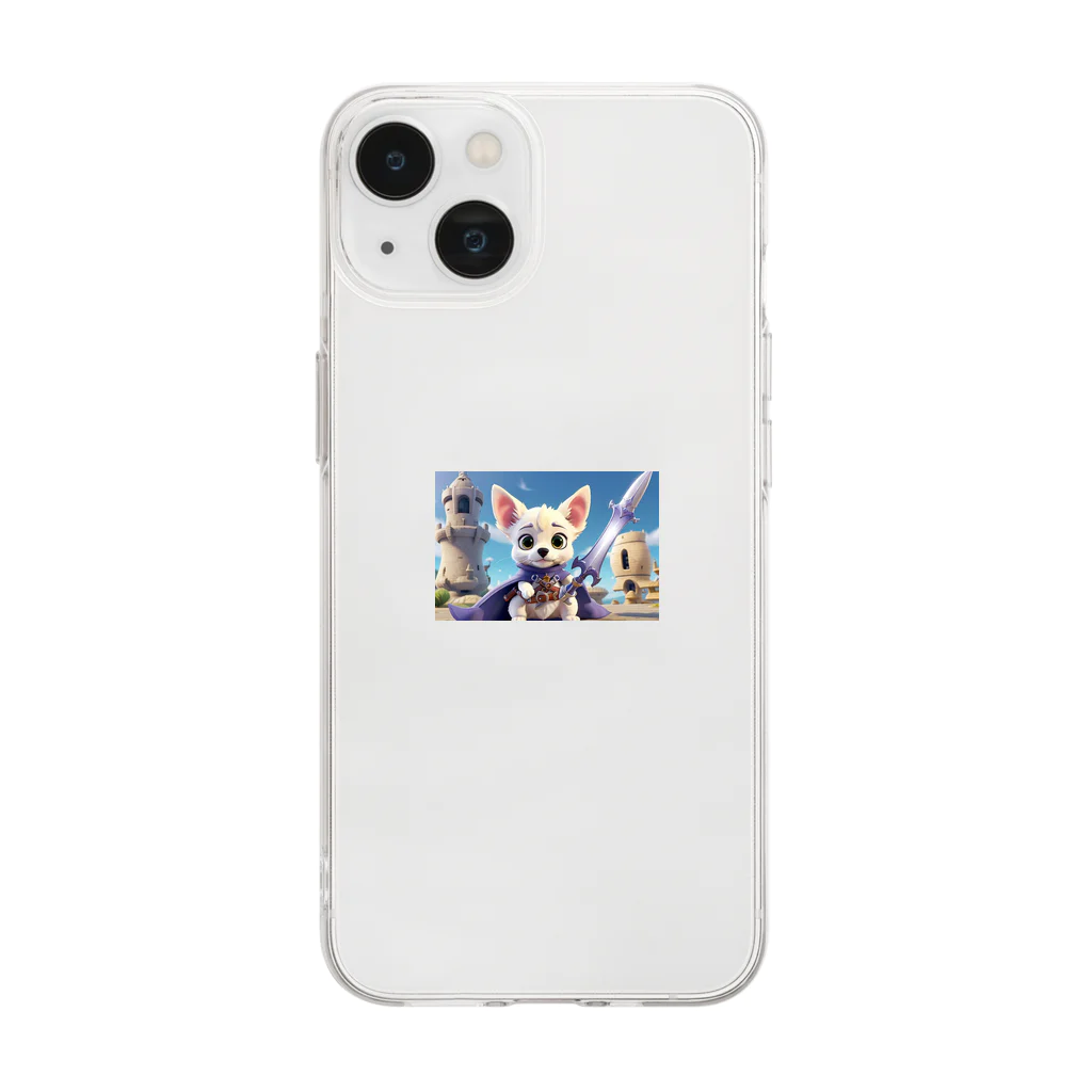 Albus-p-w-b-Dのチワ勇者 Soft Clear Smartphone Case