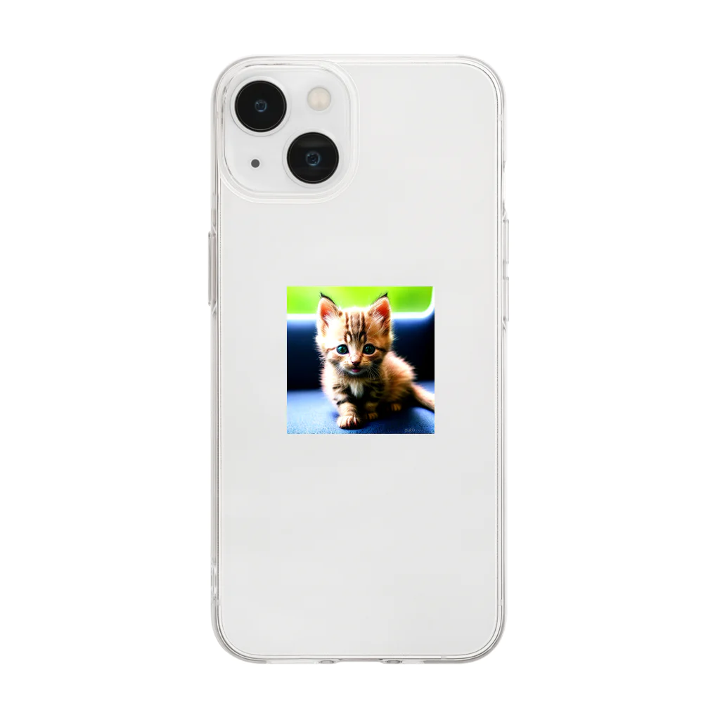 フリーダムの子猫 Soft Clear Smartphone Case