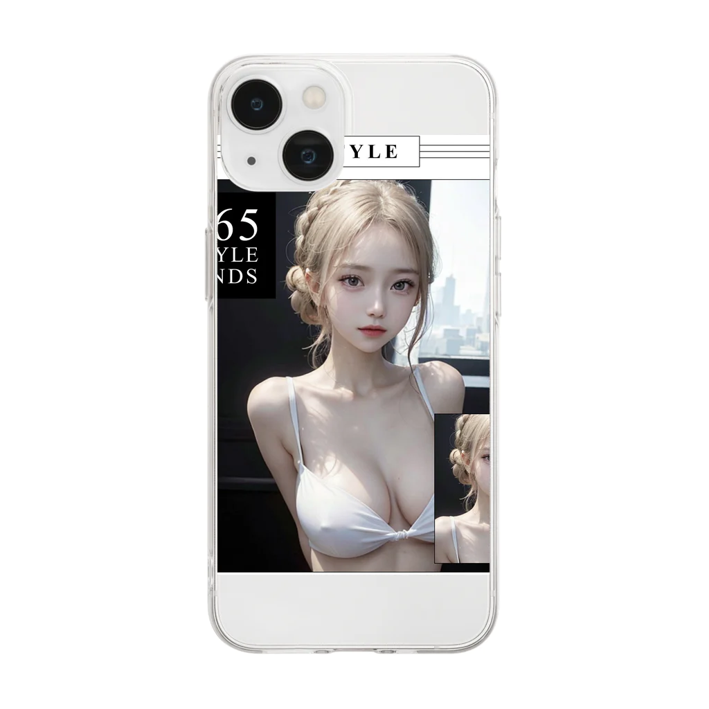 sounya sounyaの美女 図鑑（期待） Soft Clear Smartphone Case