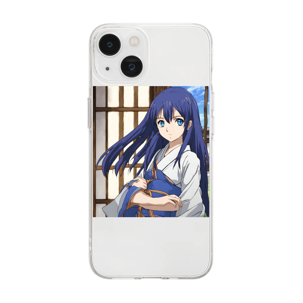 the blue seasonの野村 みさき Soft Clear Smartphone Case