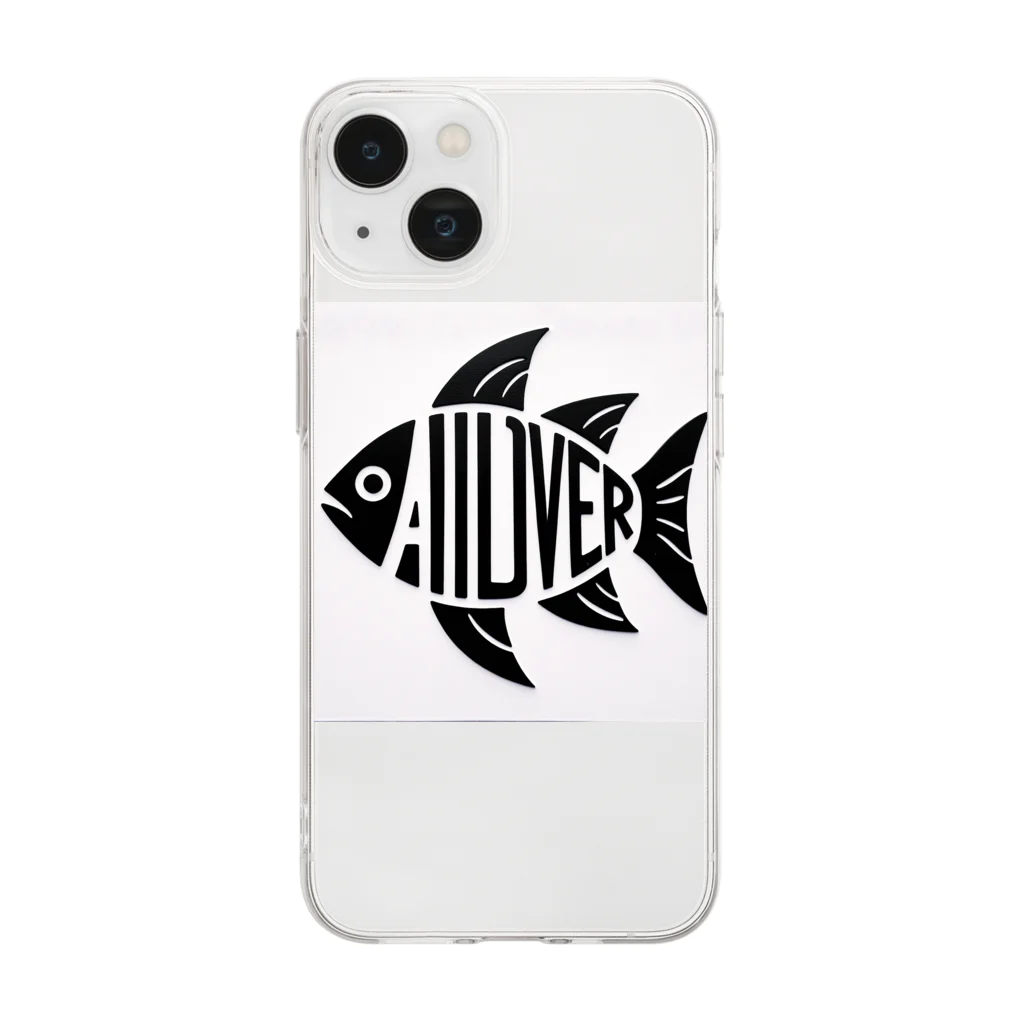 アジンガーのアジラバ Soft Clear Smartphone Case